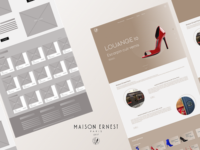 Maison Ernest Paris luxury shoes website proposal