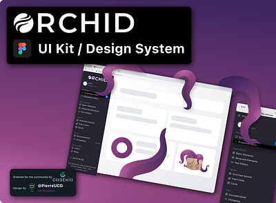 ORCHID - UI Kit / Design System cogenio figma high fidelity system variants