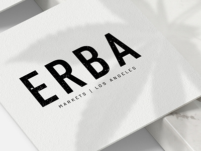 ERBA MARKETS - DISPENSARY, LOS ANGELES branding dispensary logo logodesign logotype losangeles