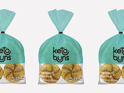 Keto Buns Packaging brand identity branding design foodproduct packaging packagingdesign