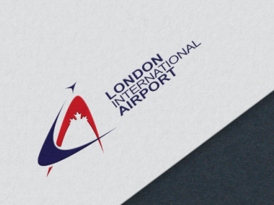 London ON Canada - International Airport Logo - 1998 brand identity branding design logo vector