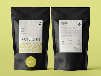 Herbal Tea Packaging - Thisbe Organics brand identity branding design illustration logo minimal packaging typography vector