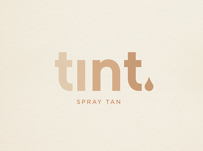 TINT Spray Tan Spa - Toronto, ON - Identity design brand identity branding design illustration logo minimal typography