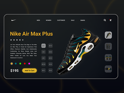 Nike Webpage Design