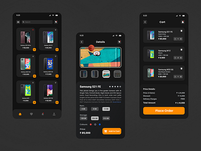 Mobile Phone Shopping App Design