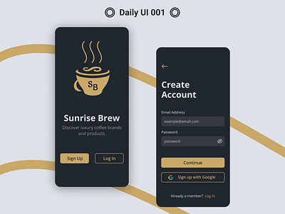 Daily UI 001 - Sign Up app ui appdesign daily ui dailyui 001 dailyuichallenge design figma flat graphic design logo sign up sign up page ui ux welcome
