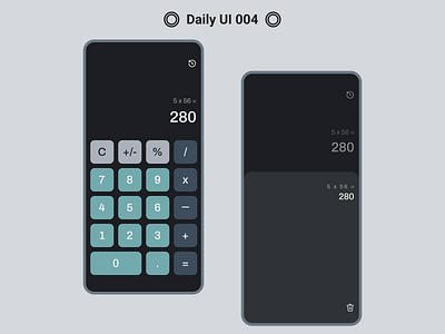 Daily UI 004 - Calculator app ui appdesign appuidesign calculator calculator app daily ui daily ui 004 dailyuichallenge design figma ui ux