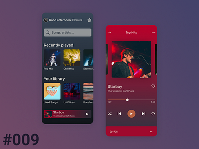 Daily UI 009 - Music Player appdesign daily ui daily ui 009 dailyuichallenge design figma music player music player app music player app ui ui ux