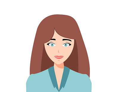 girl illustration art brown employee employer eyes eyesight friend friendly girl girl illustration hair illustration kind lips smile welcome woman work worker workers