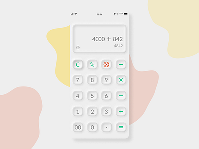 Calculator UI calculatordesign calculatorui dailydesogn dailyui dailyui004 dailyuichallenge uidesign user interface ux