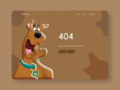 404 Error Page 3d 3dillustration 404 404error page childrenottplatform dailydesign dailyui dailyui008 dailyuichallenge design designispiration figma design ottplatform scoobydoo ui uidesign ux