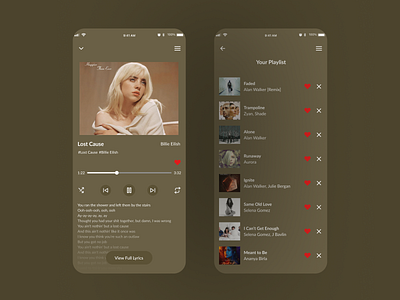 Music Player appscreen dai dailydesign dailyui dailyui009 dailyuichallenge designispiration mucic ap music music player ui uiux ux