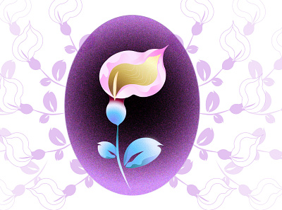 CALLA FLOWER art digital art flower graphics illustration illustrator vector art