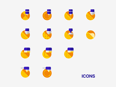 Icons For a Souvenir Production Company colored icons flat icons graphic design icon icon design icons polygraphy souvenir products ui