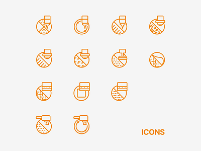 Icons For a Souvenir Production Company branding graphic design icon design icons outline icons souvenir production ui