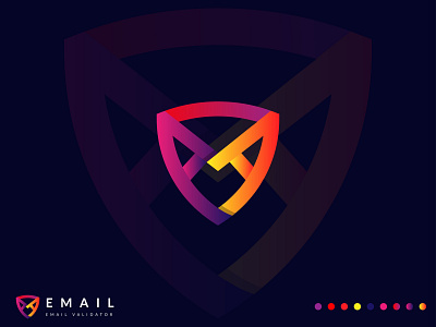 Email validator Abstract logo design 3d abstract logo 3d logo abstract logo abstract logo design brand style design email logo letter logo letter logo design letterlogo logo logo design branding logodesign minimalist logo