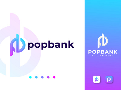 P+B Logo mark with Pop bank 3d letter logo 3d logo abstract logo abstract logo design b letter logo b logo brand style design branding design graphic design letter logo letter logo design logo logo design p b p b 3d letter logo p b abstract logo p b letter logo p letter logo p logo