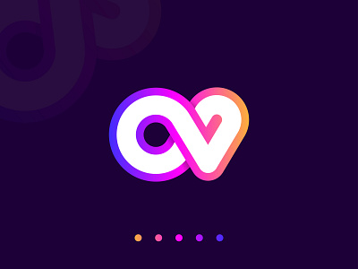 Modern Logo_ O V Letter Logo
