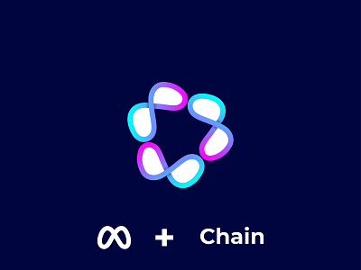 Meta + Blockchain Logo_ Logo Design