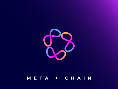 Meta Chain Logo/ Modern Logo Design/ Metaverse
