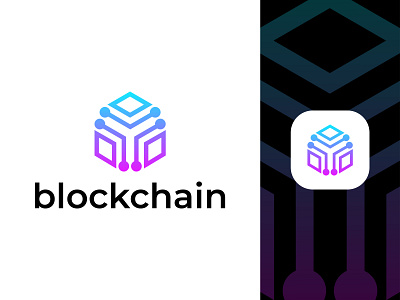 Blockchain Logo/ Modern Logo/ Technology Logo