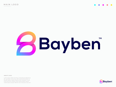 Modern logo design/ b letter logo/ logo design