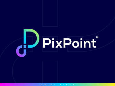 Pixpoint Logo 3d logo bitcoin blockc branding branding identity creative logo crypto crypto logo cryptocurrency design finance flat letter logo design logo logo design logomark minimalist modern logo monogram tech logo