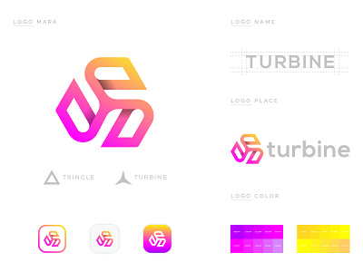 Turbine logo mark + Branding branding graphic design icon illustration logo mark meta turbine