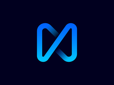 M + Bolt logo concept