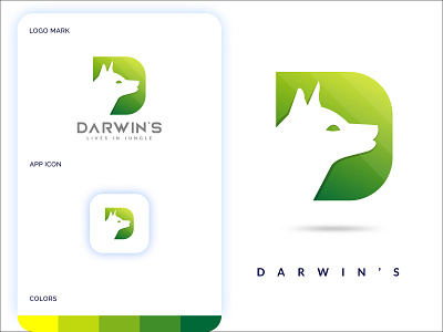 Letter D + Darwin's Fox 3d design 3d logo abstract logo abstract logo design brand identity design brand style design branding d letter d logo darwins fox dog dog logo design fox icon identity design letter letter logo design logo logo design type