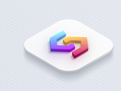 3D Logo Logo icon