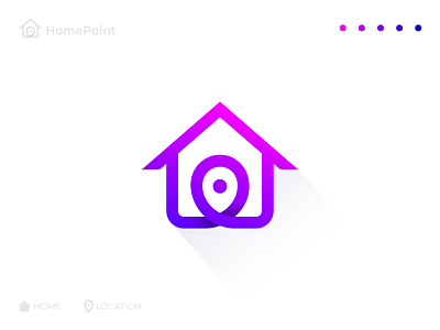 Home Point Logo Concept branding graphic design logo