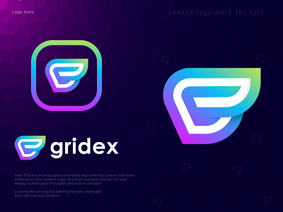 Gridex Logo Design abstract logo brand branding branding identity colorful g letter g logo gradient grid system logo gridex letter logo logo design logo designer logodesign logotype minimal minimalist modern logo monogram