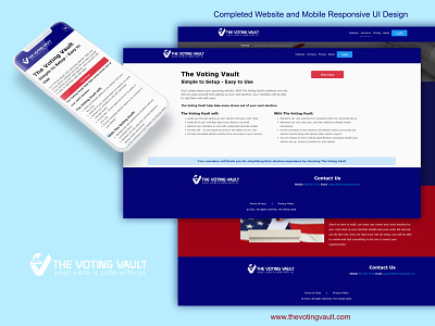 The Voting Vault app app design application brand design branding design graphic design ios ios app design logo ui ui design ux website
