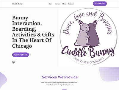 Cuddle Bunny (website redesign) responsive web design ui ux