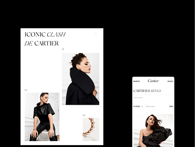 Cartier redesign concept concept design html interface productdesign ui ux