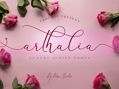 Arthalia beautiful branding calligraphy casual classy design elegant font fashion font feminime font invitation ligatures love lovely luxury font modern photography script signature watermark wedding