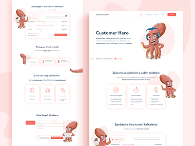 Customer Hero OnePage Website Redesign