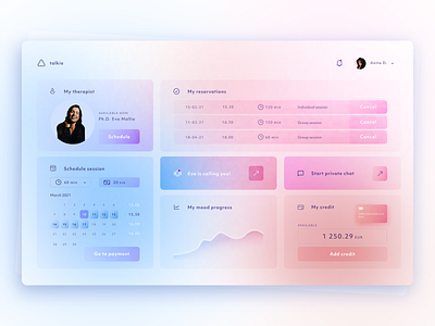 Talkie UI Design Online Therapy Concept