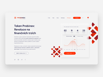 Probinex Crypto Project clean crypto cryptocurrency design flat logo minimalism ui ui design uidesign uiux