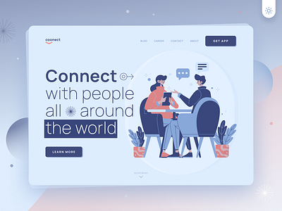 Coonect / Messaging platform clean design flat illustration logo minimalism ui ui design uidesign uiux