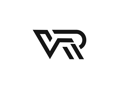 VR Letter logo