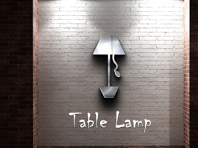 Table Lamp with wall