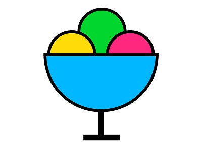 Summer drink with coloureful icon & logo