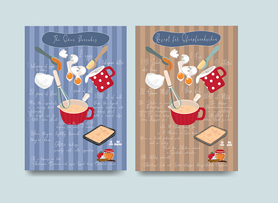 The Oven Pancakes Recipe branding design digital dribbble illustration illustrator print recipe vector