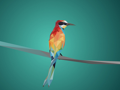 Polygonal Illustration. Low Poly