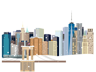 Illustration of New York, USA