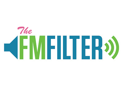 FM Filter Logo blue green logo music pink