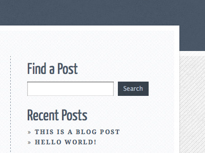 Sidebar blog navy sidebar texture wordpress