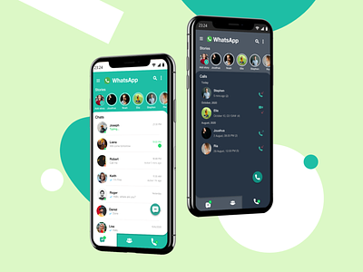 WhatsApp Redesign mobile app